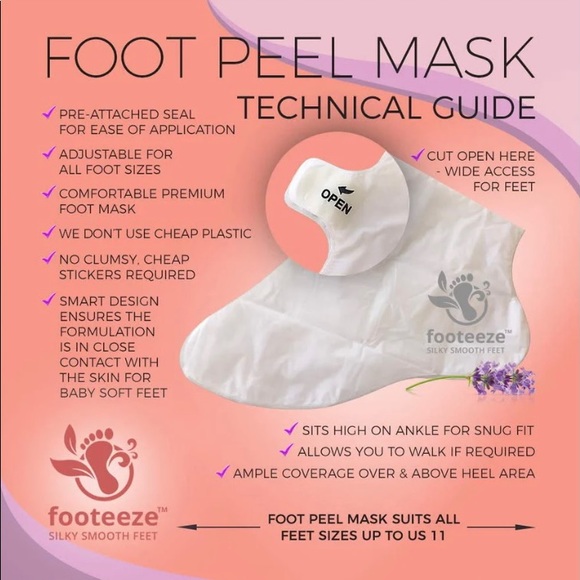 BALI FOOT PEEL MASK LAVENDER & ACTIVATED CHARCOAL - Picture 3 of 9